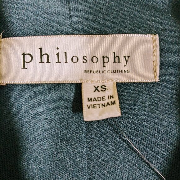 Philosophy NWOT Dark Gray Zip Up Moto Jacket Size XS - Picture 6 of 7